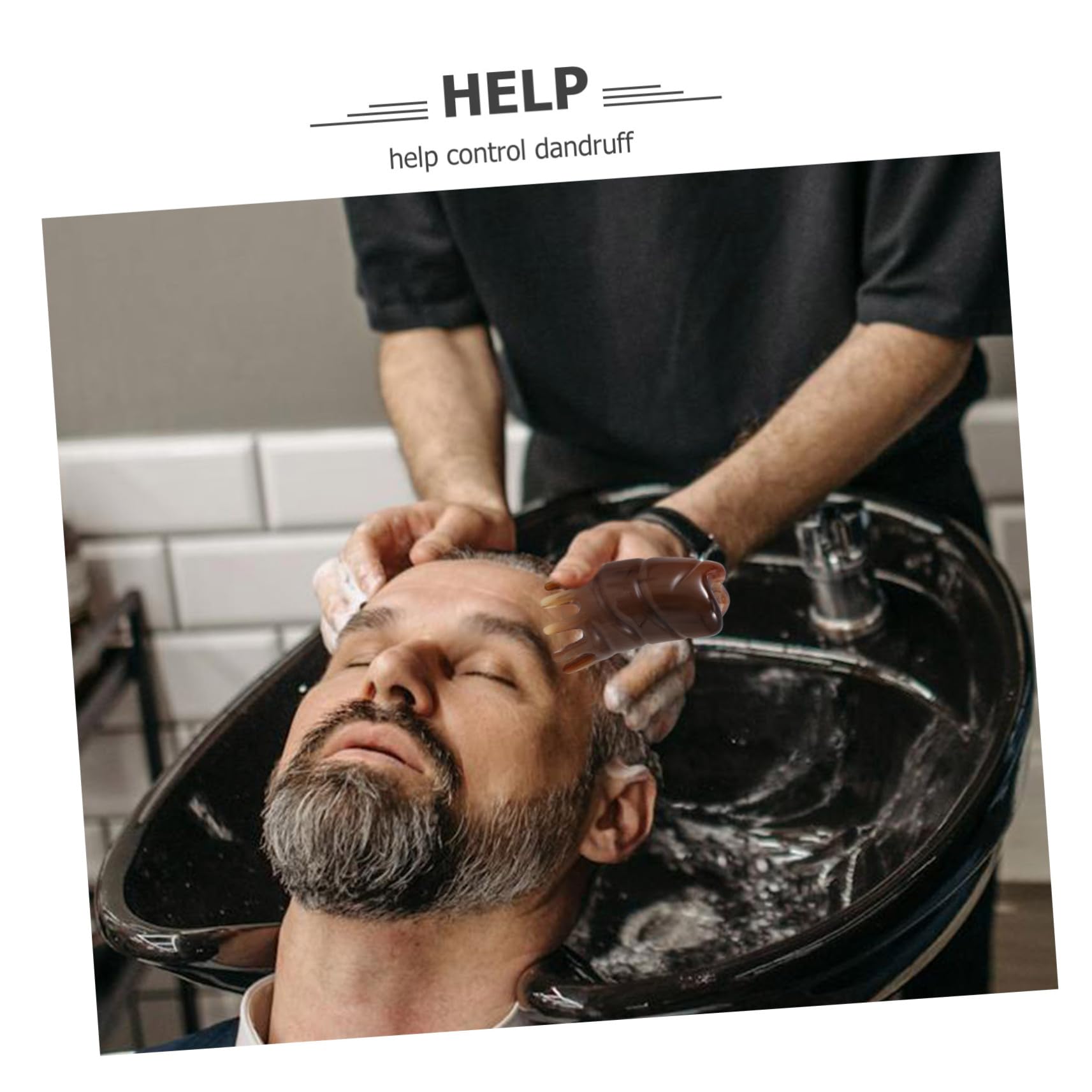 FRCOLOR 3stücke Creative Kopfhaut Massagebürste Horn Waschbürste Für Und Kopfhautmassage Leicht Und Tragbar Für Gesunde Kopfhaut Und Haarwachstum