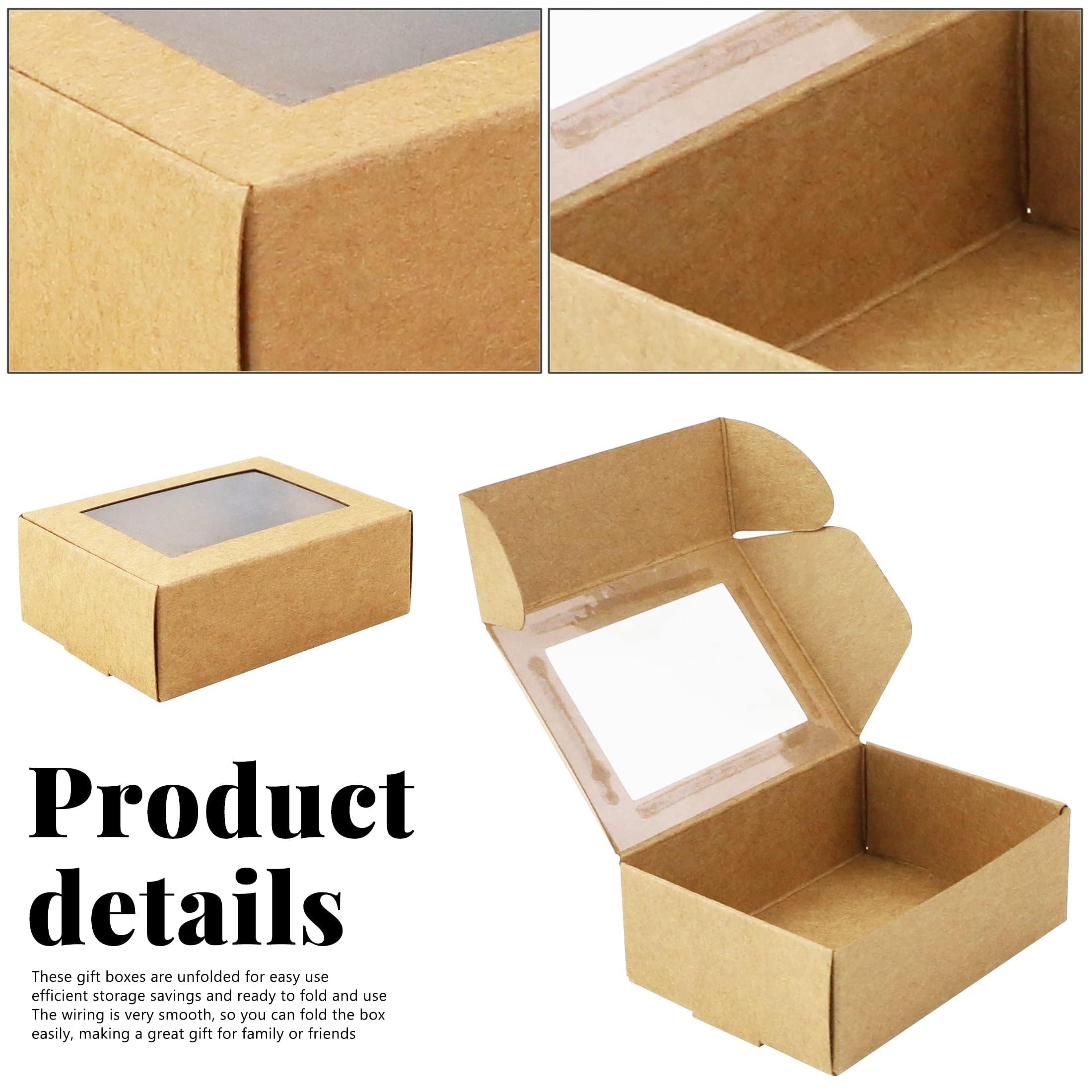 Bakbania 30 scatole per caramelle e mele con foro superiore, scatole regalo trasparenti in PET 10,2 x 10,2 x 10,2 cm, scatole trasparenti per bomboniere per mele caramello, ornamenti, dolcetti