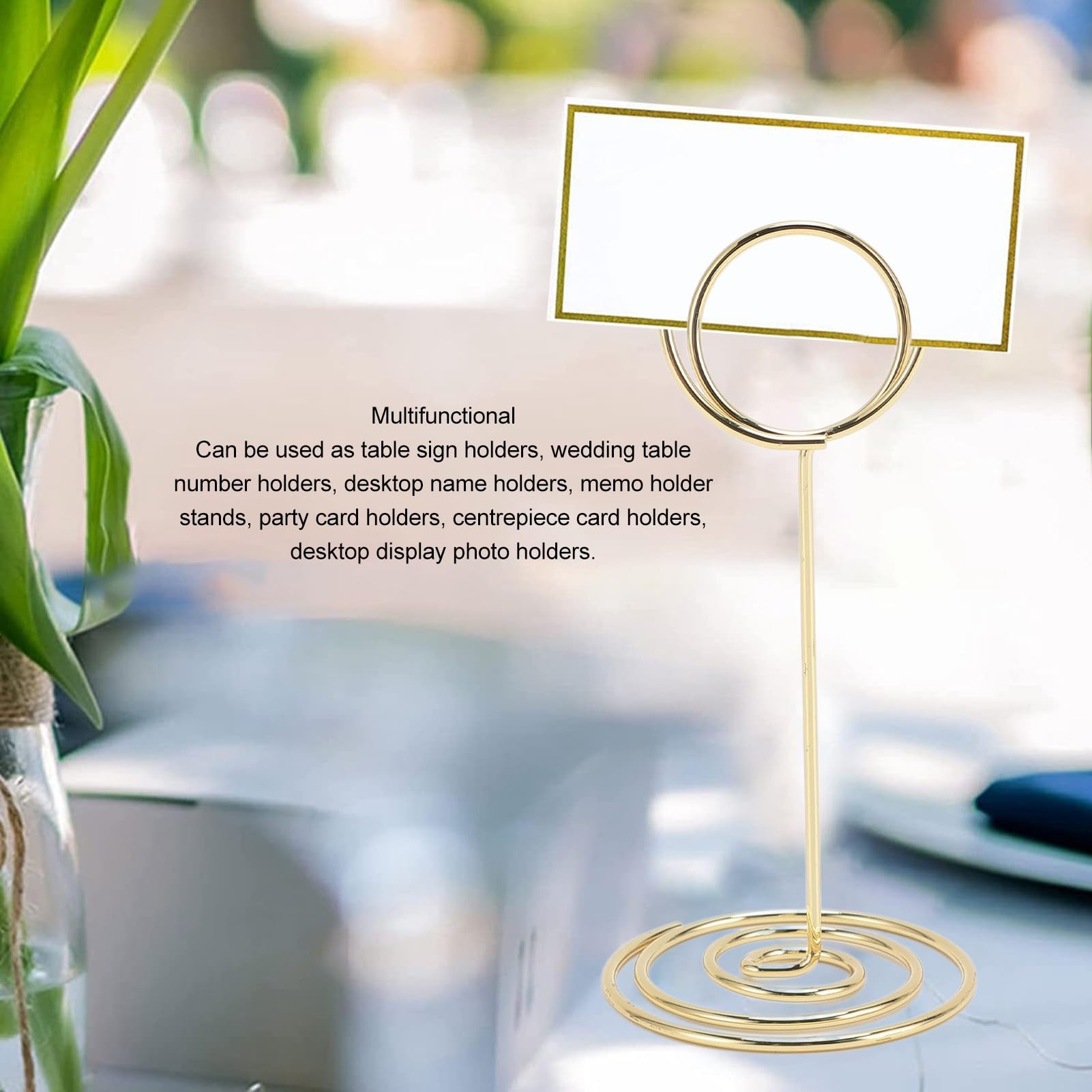 Tischkartenhalter Aus Draht, Silber, 10 Stück – Für Hochzeiten, Restaurants & Events