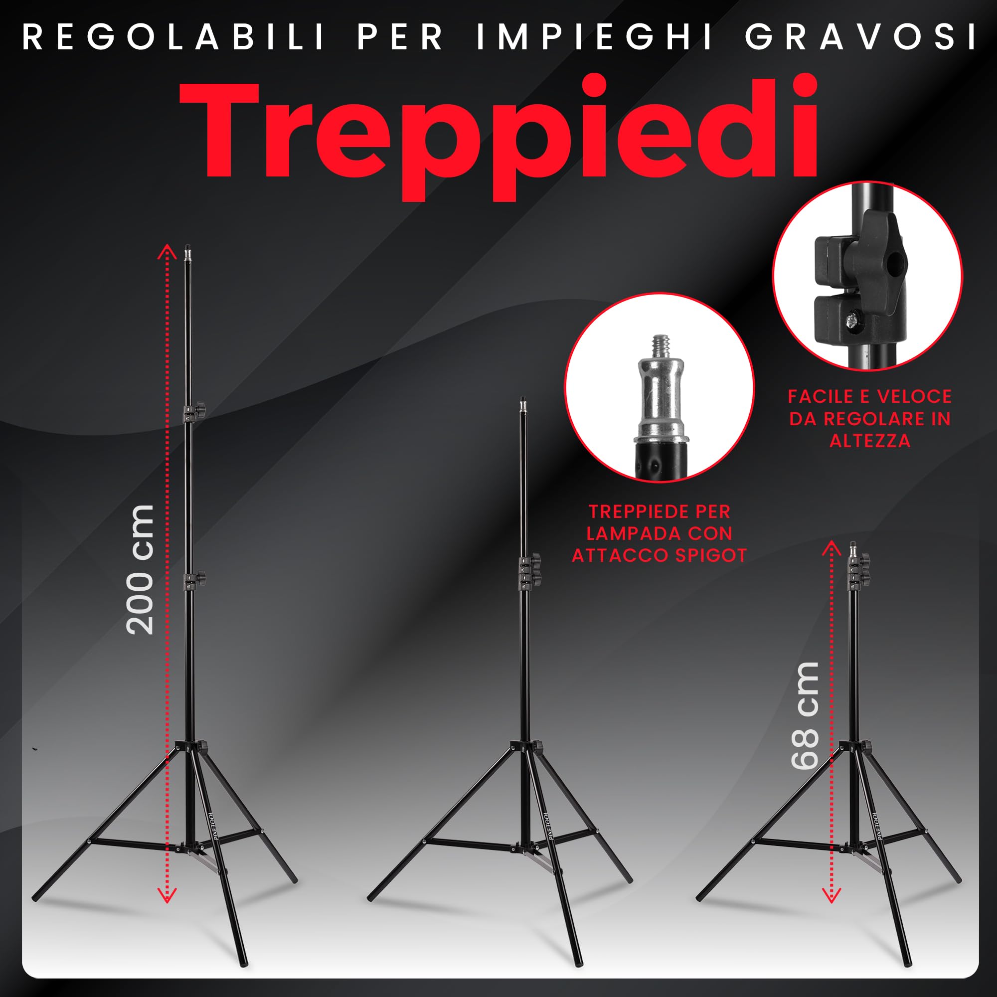 Set Studio Fotografico - Softbox - Green Screen Con Supporto (3m x 3m) - Fondale fotografica - Godox – Lampada - Sfondo - Luce Fotografiche Per Video Foto - Fotografia Streaming Giochi Gaming
