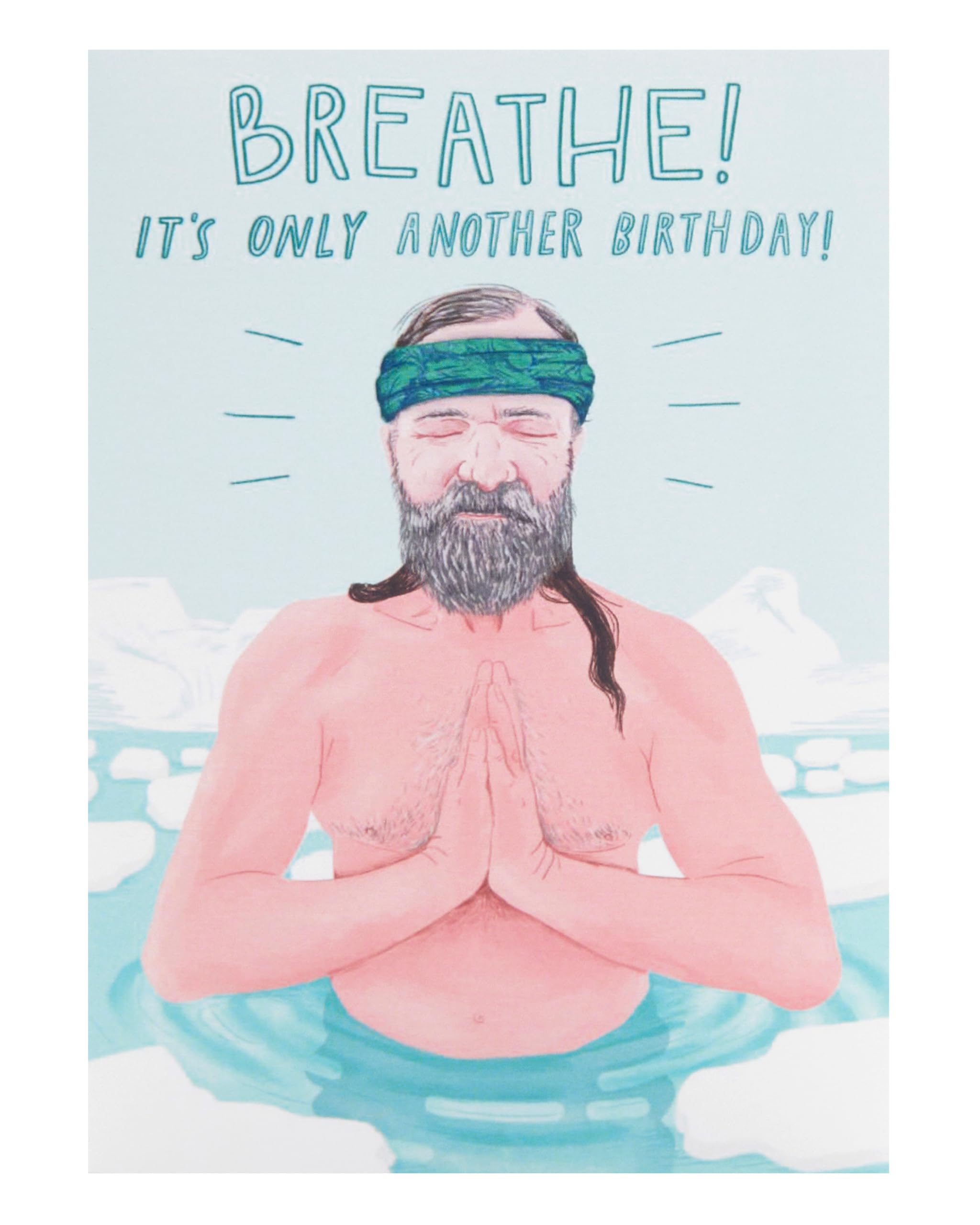 UK Greetings Birthday Card for Him/Her/Friend - Wim Hof Design
