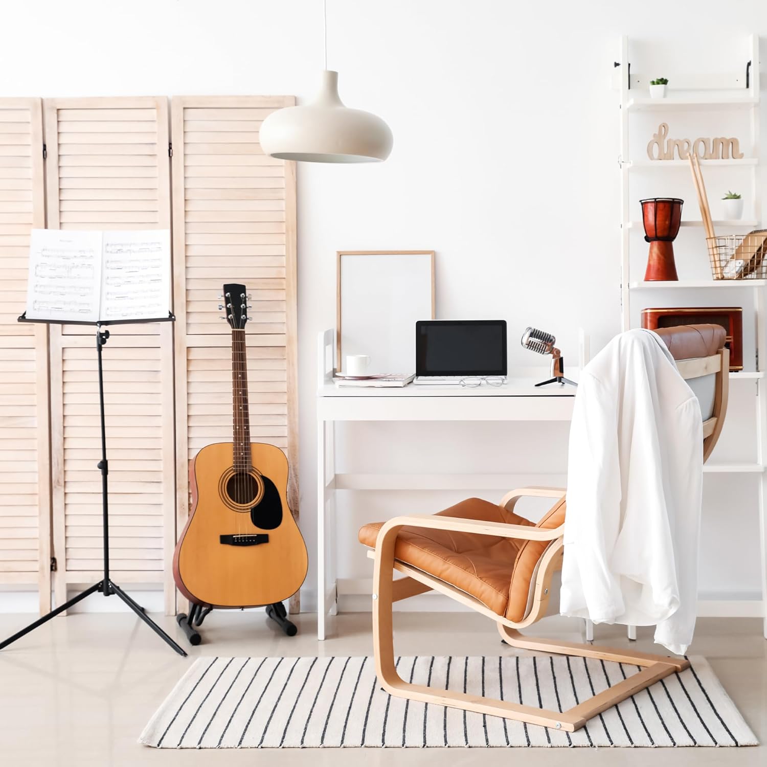 KEPLIN Guitar Stand A Frame Foldable Universal Fits All Guitars Acoustic Electric Bass Stand A (Guitar Stand)