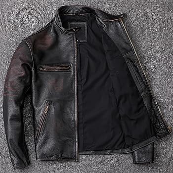Leather Motorcycle Jacket Vntage Collecton: Men's Vntage s