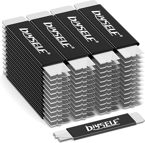 Miniatura 31 de DIYSELF Cortadores de caja, paquete de 24 cortadores de cajas retráctiles, cuchillo cortador de caja con hoja de afeitar de un solo filo, cuchillo