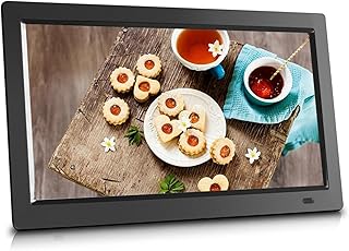 Cornice Digitale Multi-Formato di Grandi Dimensioni da 22/24/27/32 Pollici, Supporta Video E Musica, Presentazione. può Essere Montata A Parete, Facile da Usare for Gli Anziani.(Schwarz,22in)