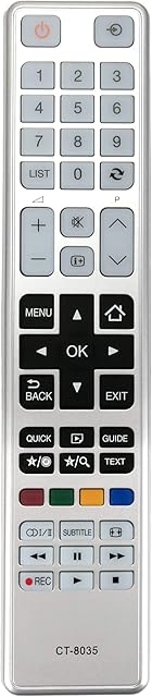121AV - CT-8035 Replacement TV Remote Control Fit for Toshiba regza tv remote control LCD LED Smart TV CT-8069 CT-8040 CT-8041 CT-8054 CT-8050 - No Setup Required