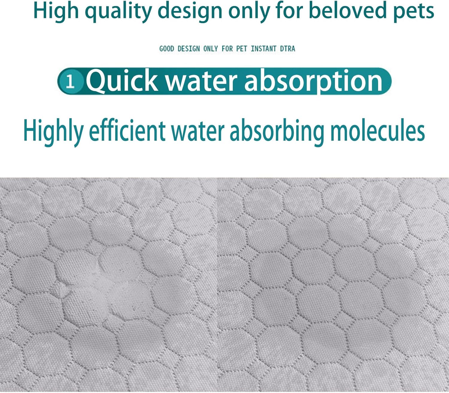 We are Puppy Pad Pheromone Pee Pads for Dogs - Reusable & Washable Puppy Training Pads with Attractant, Super Absorbent, Quick-Dry & Leak-Proof (H+B.GT, 31.5*35.4)