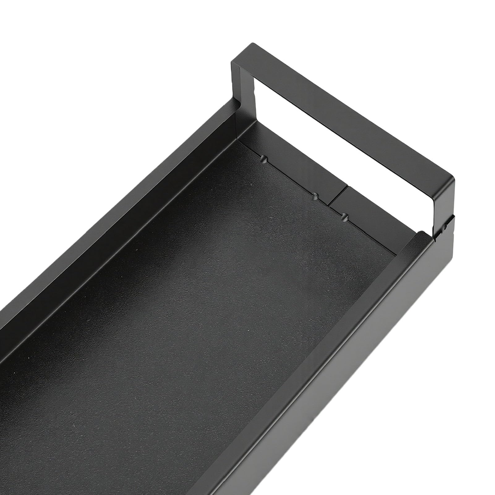 Magnetisches 30-Zoll-Herdregal, 16 Bis 30 Zoll Ausziehbar über Dem Herdregal-Organizer, Gewürzregal aus Karbonstahl für Küchengewürze (BLACK)