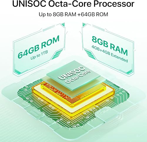 Miniatura 8 de UMIDIGI Teléfono celular desbloqueado G9X, pantalla de 6.75 pulgadas 90Hz, Android 14,5000 mAh, Octa-Core 8 (4+4)+64 GB 1 TB, desbloqueo de