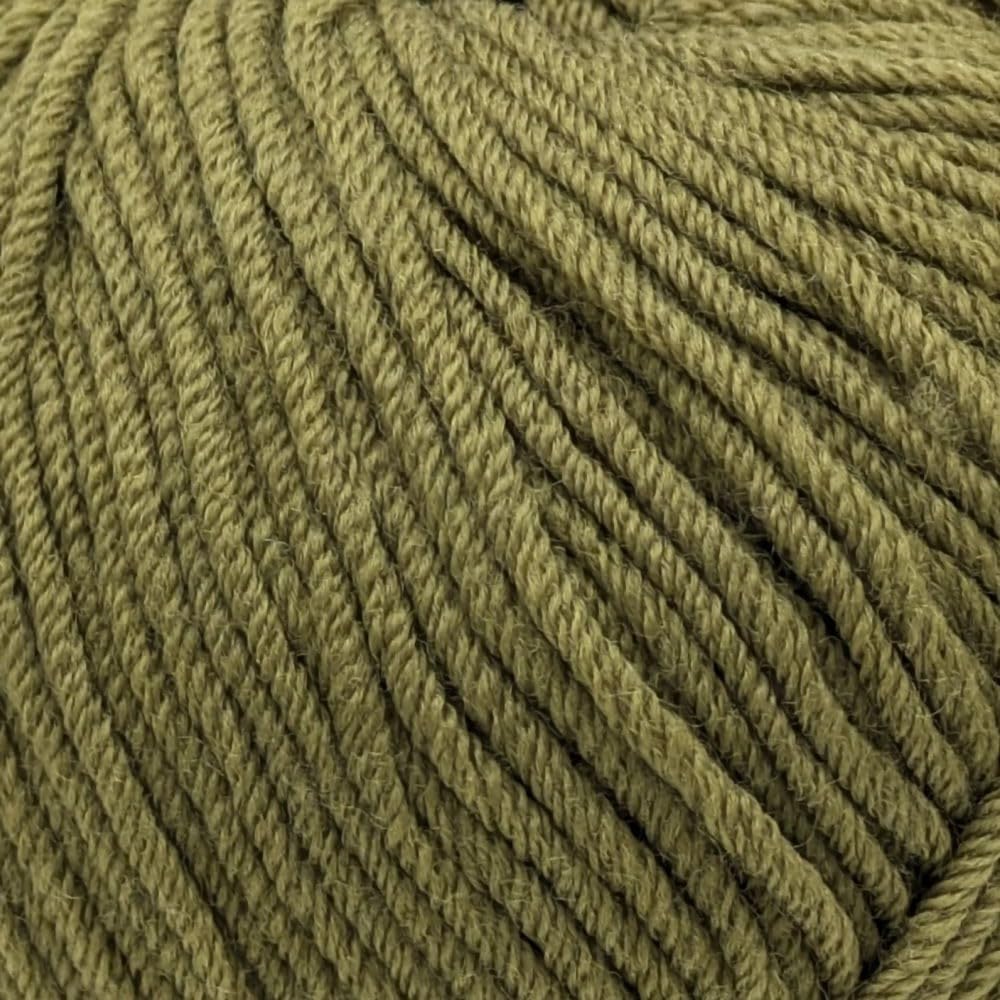 Double Knit-Weight (DK), 100% Superwash Fine Merino Wool Knitting and Crochet Yarn - Purely Merino DK 3327 Olive