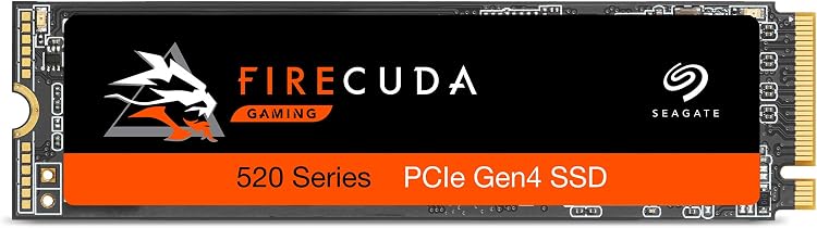 Seagate FireCuda 520 1TB PCIe Gen4 NVMe SSD for Gaming PCs and Laptops