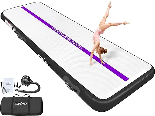 VOFiTNY Colchoneta de gimnasia multiusos de 6.610131620 pies, resistente e inflable, para el hogar y el gimnasio