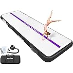 6.6 ft VOFiTNY Inflatable Gym Mats 4-in Thick Air Mat Tumble Track for home/gymnastics/cheer/tumbling