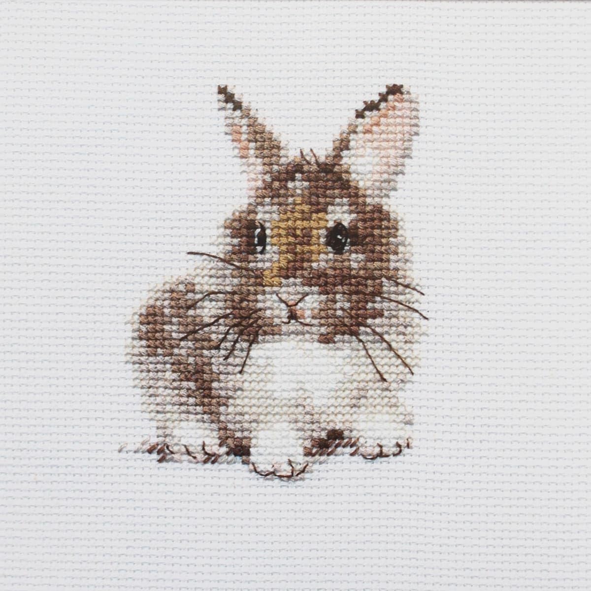 TABLEAU DES POINTS de croix uniquement - adorable échantillonneur lapin
