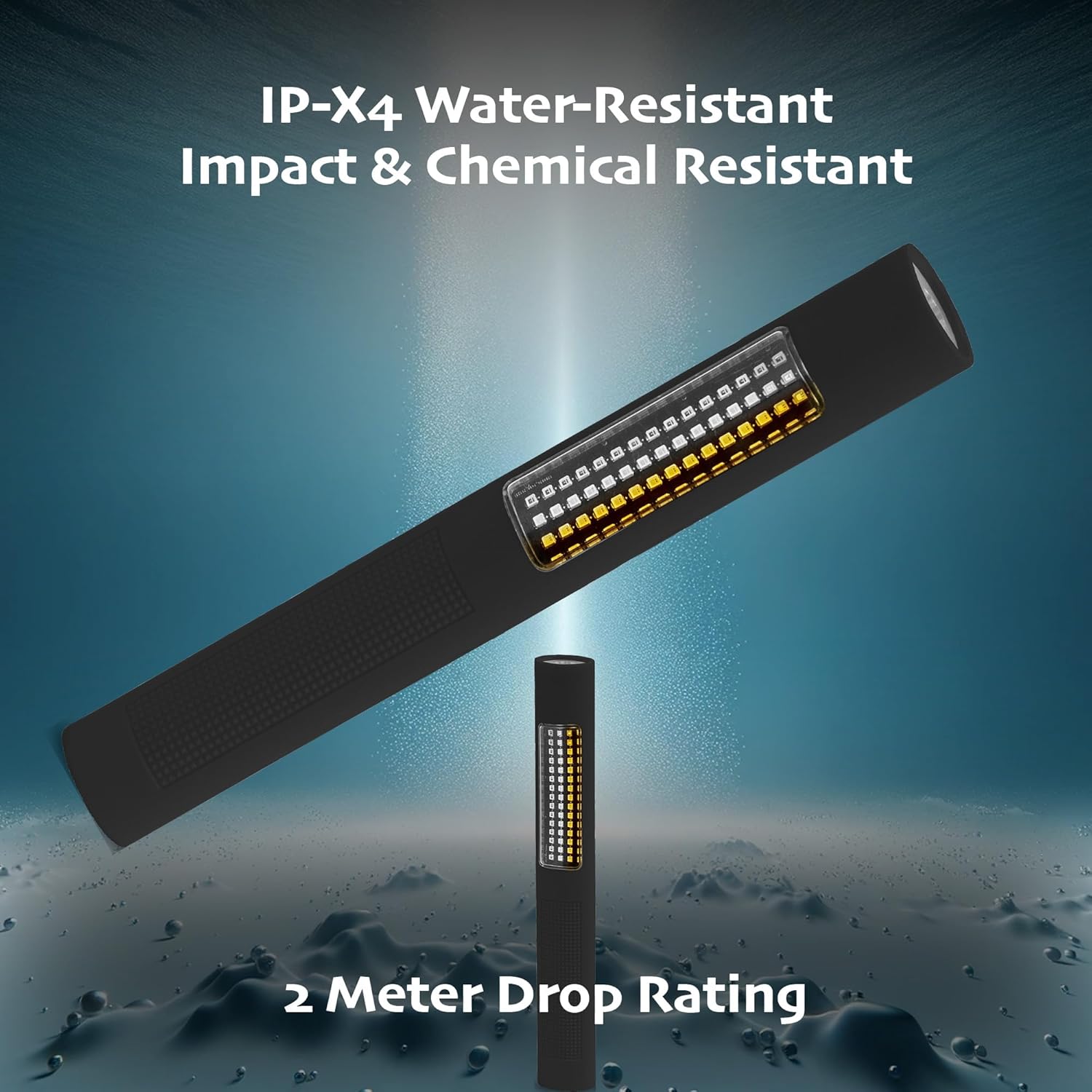 Nightstick NSP-1176 LED Safety Light & Flashlight - White & Amber Floodlight