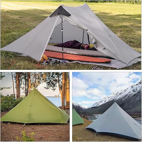 Miniatura 6 de Ultralight Tent 3-Season Backpacking Tent 1 Person2 Person Camping Tent, Outdoor Lightweight LanShan Camping Tent Shelter, Perfect for Camping,