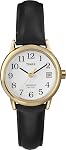 Timex Women's Easy Reader Date Leather Strap 25mm Watch