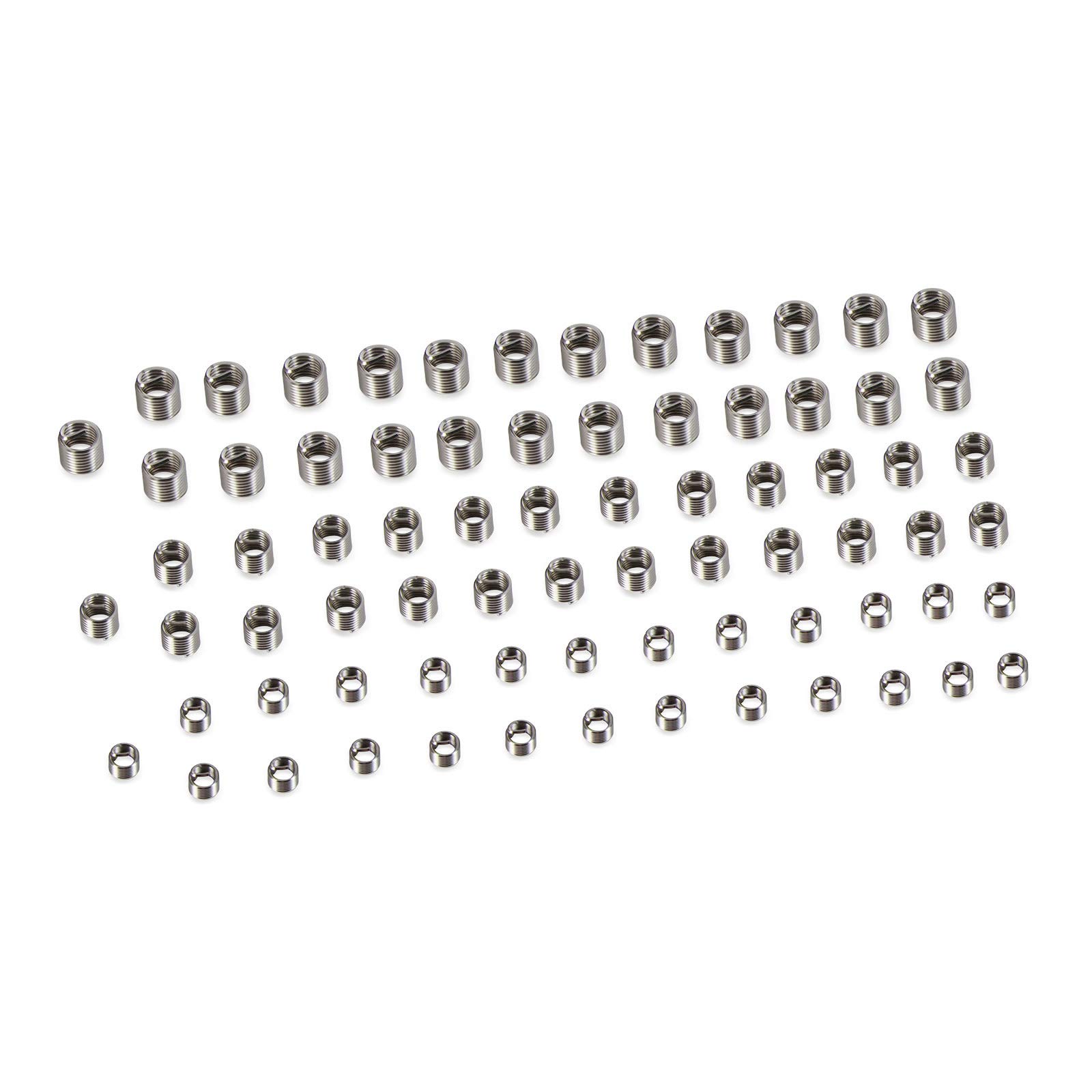 DASBSTE 88-delige schroefdraadreparatieset - Schroefdraad reparatiegereedschap incl. schroefdraad inzetstukken, inbouwgereedschap, tapbreker, schroefdraadboorder evenals boren voor de reparatie van