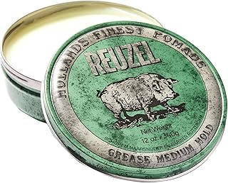 Reuzel Green Grease Medium Hold Pomade, Hair Holding Wax For Men, 340 g