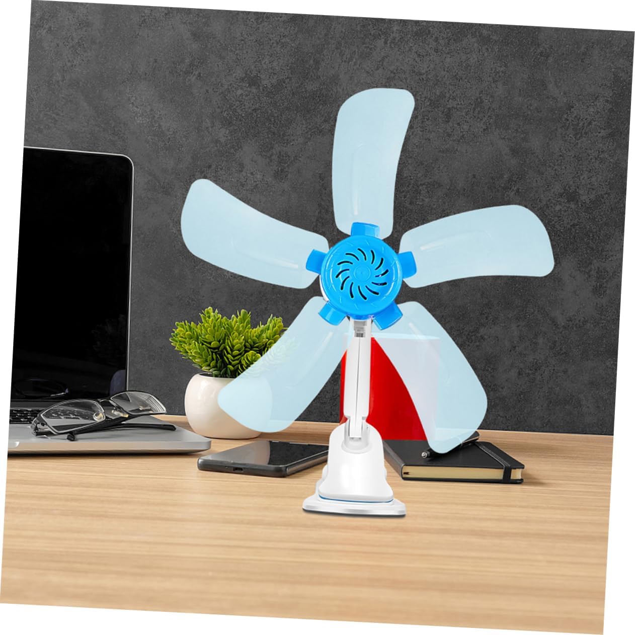 Vaguelly 10pcs Thickened Fan Blades Replacement for Mini Hanging Ceiling Fans Easy Install for Table