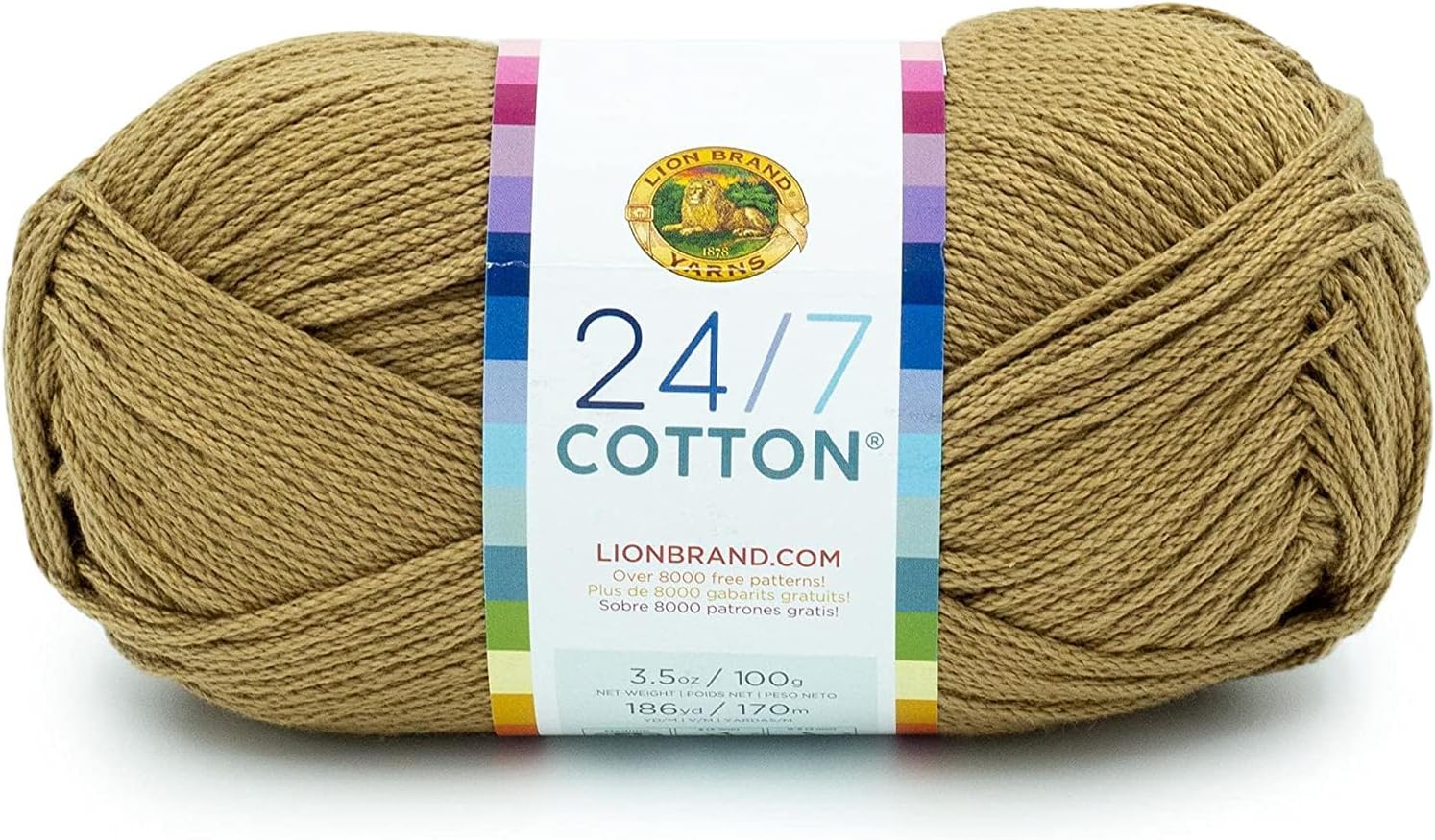 Lion Brand Yarn - 24/7 Cotton - 6 Skein Assortment (Mountain)