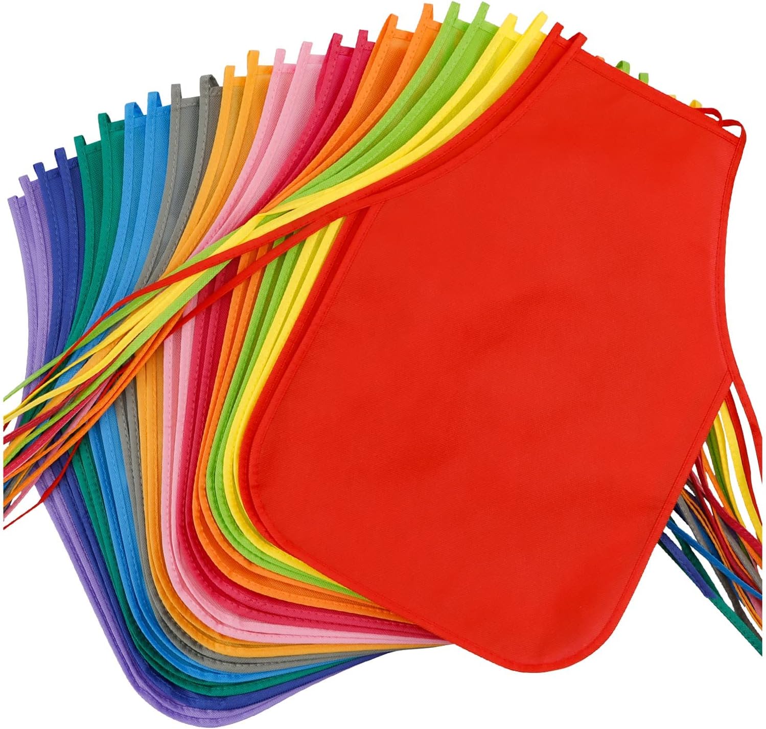 24 Pack Kids Apron Kids Aprons Bulk for Art Painting, Kitchen, Cooking, Garden, Classroom and Crafts Activity