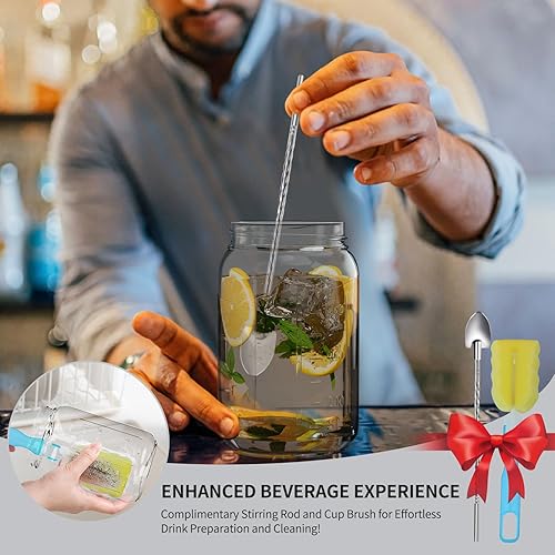 Miniatura 7 de Jarra de vidrio Mason Jar - Jarra de leche materna de 32 onzas con tapa de boquilla para vertido, sellado hermético, ideal para café frío, jugo