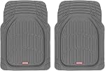 Motor Trend 2 Pièces devant tapis de voiture- Gris FlexTough Contour Liners - Tapis de sol en caoutchouc pour voiture SUV Camion & Van-All Weather Protection, le modèle universel pour s'adapter