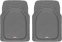 Vista 10 de Motor Trend FlexTough Alfombrillas para Automóviles, Alfombrillas Grises de Plato Profundo para Todo Clima, Alfombrillas Automotrices Impermeables
