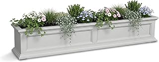 Mayne Fairview 5ft Durable Self Watering Window Box Planter with Wall Mo...