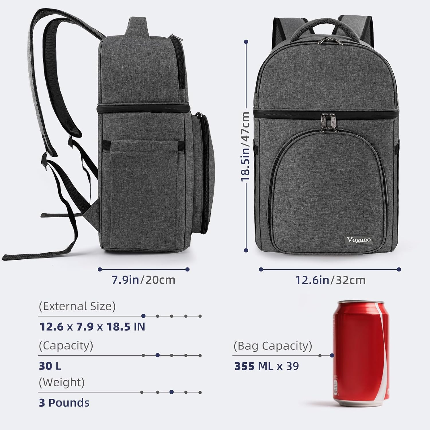 Picnic Backpack & Accessories - Picnic Set for 2 Person with 2 Insulated Cooler Compartment, Lightweight Blanket and Cutlery Set, Perfect for Wedding Gifts for Couples and Bridal Shower Gifts - Image 2