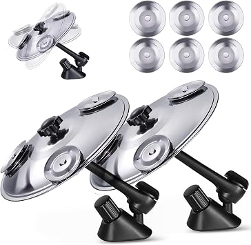 NEW VERSION Car Cymbal Drum Air Vent, Mini Cymbal Car Symbol for Cars Easy Install on Dashboards & Vents, Premium Stainless Crash Cymbals Quirky Gift for Road Trips & Music Lovers 2 Pack