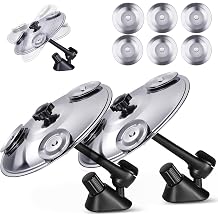 NEW VERSION Car Cymbal Drum Air Vent, Mini Cymbal Car Symbol for Cars Easy Install on Dashboards & Vents, Premium Stainless Crash Cymbals Quirky Gift for Road Trips & Music Lovers 2 Pack