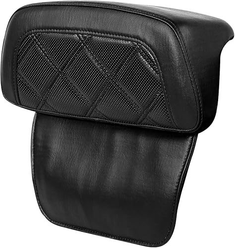 Miniatura 22 de TCT-MOTORPARTS Driver Rider - Almohadilla de respaldo para Harley Touring Road King Street Road Electra Glide Ultra 2009-2023, costuras negras