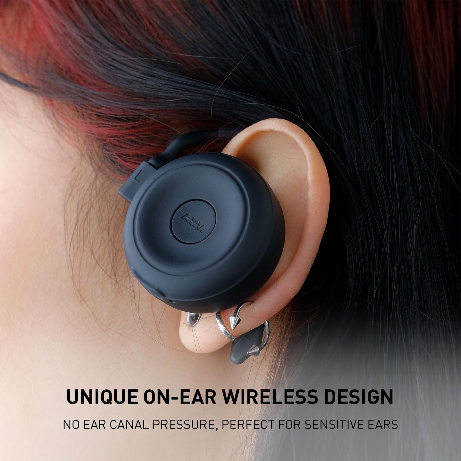 ADV. Over Ear Wireless Headphones – Spider On-Ear Bluetooth Headphone with Mic, 30mm Driver, HiFi Sound, Secure Fit, Game/Music Mode, Low Latency, Lightweight, 28H Battery Life, USB-C Charging