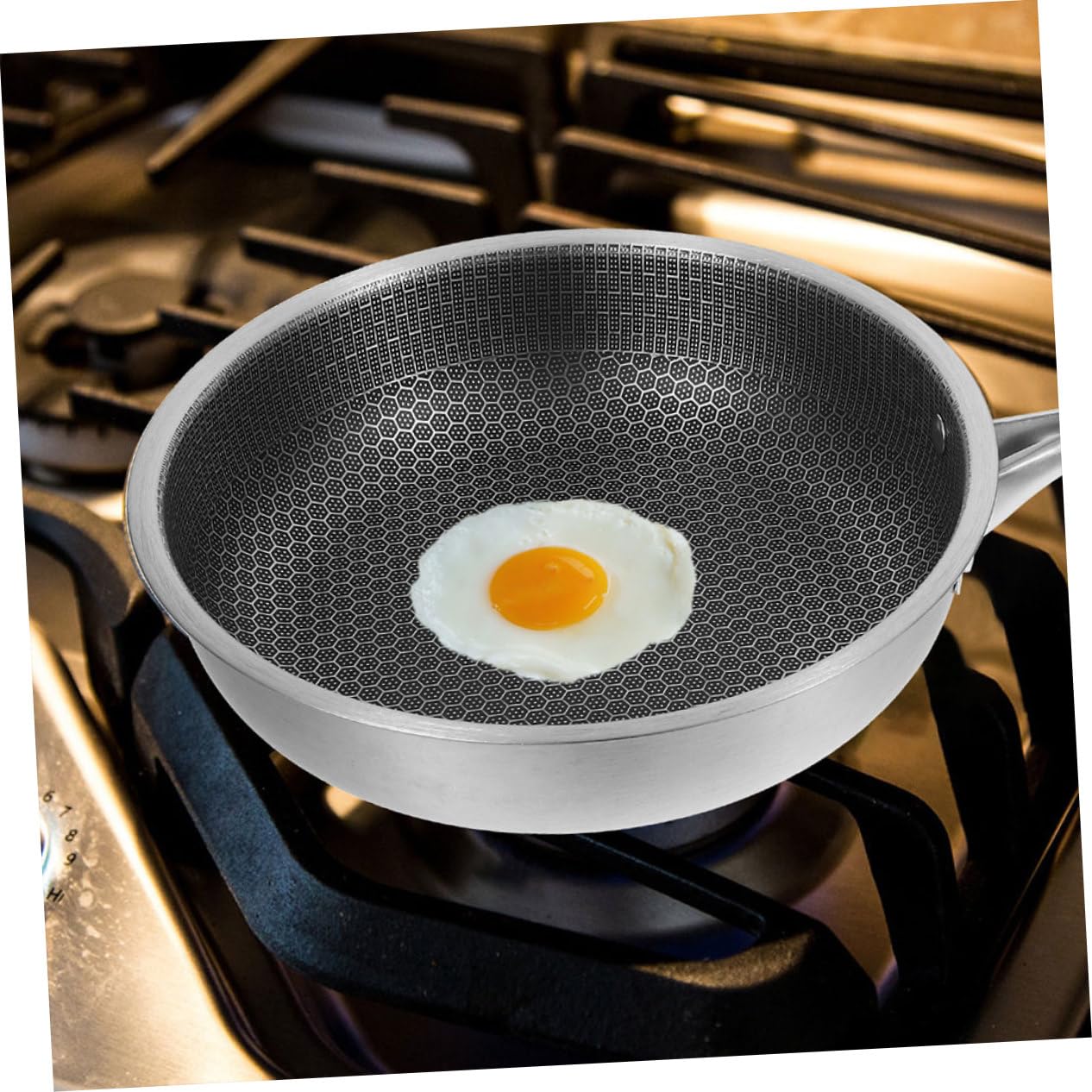 Sartén De Acero Inoxidable Antiadherente Para Huevos Sartén Pequeña Para Tortillas Para Estufas y Cocinas Modernas