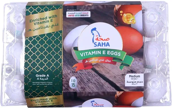 Saha Vitamin E Medium Eggs 15-Pieces