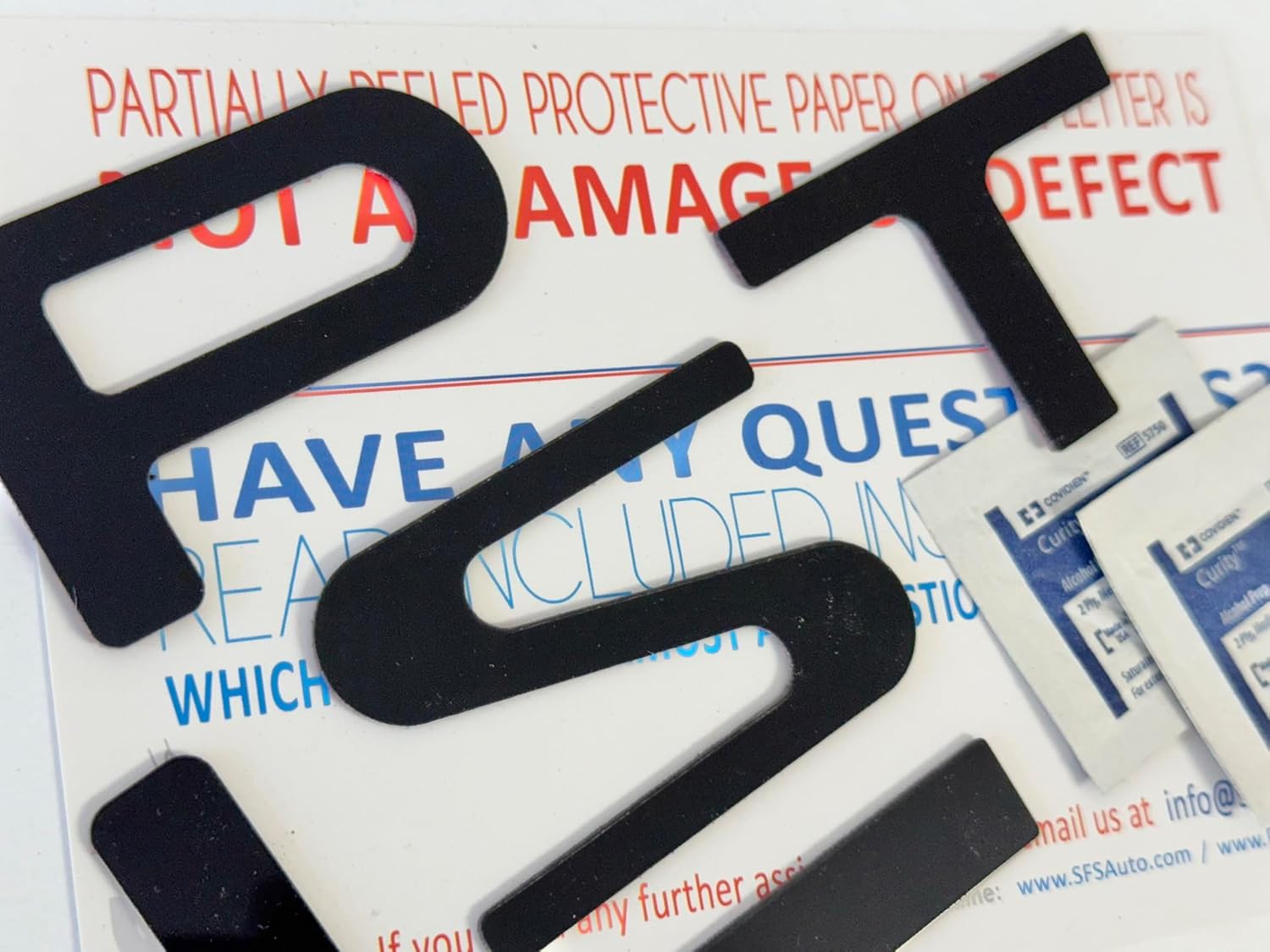 Glossy Black Front Bumper ABS Plastic Letter Inserts Compatible with Passport 2026-UP Emblem Not Decals