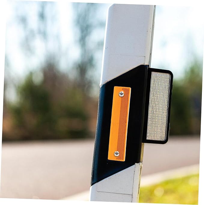 Cabilock 2pcs reflectores rectangulares de alta visibilidad miniatura 2