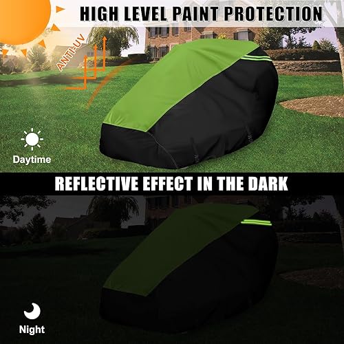 Miniatura 4 de Cubierta de cortacésped de giro cero con accesorio de ensacado, ajuste universal para cubiertas de hasta 60 pulgadas con ensacadora, tela Oxford