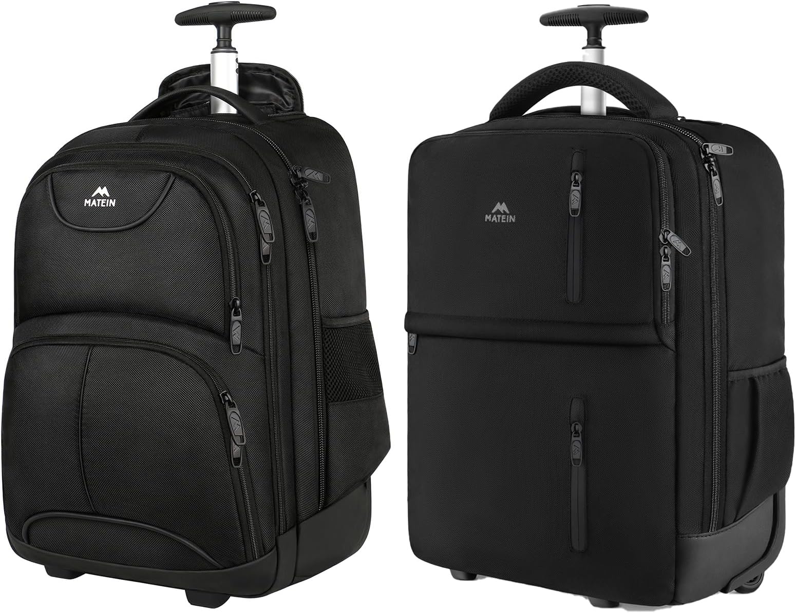 Amazon.com: MATEIN Rolling Backpack, 17 Inch Travel Laptop Backpacks ...