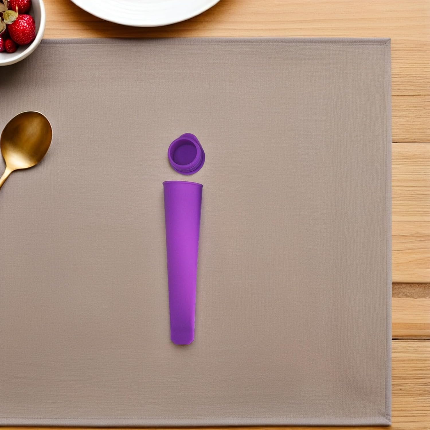 2 Sets Silicone Ice Pop Molds, Long Shape Freezer Mold Reusable
