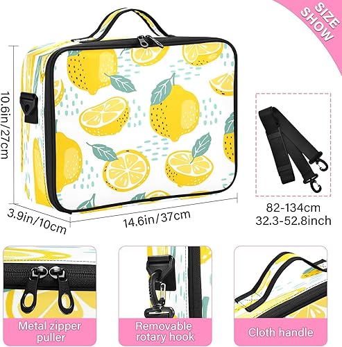 Miniatura 3 de Slices Whole Lemons cosmetic bag with zipper bag toiletry travel kit bag with compartments makeup train case makeup bolsos para cosmeticos for women