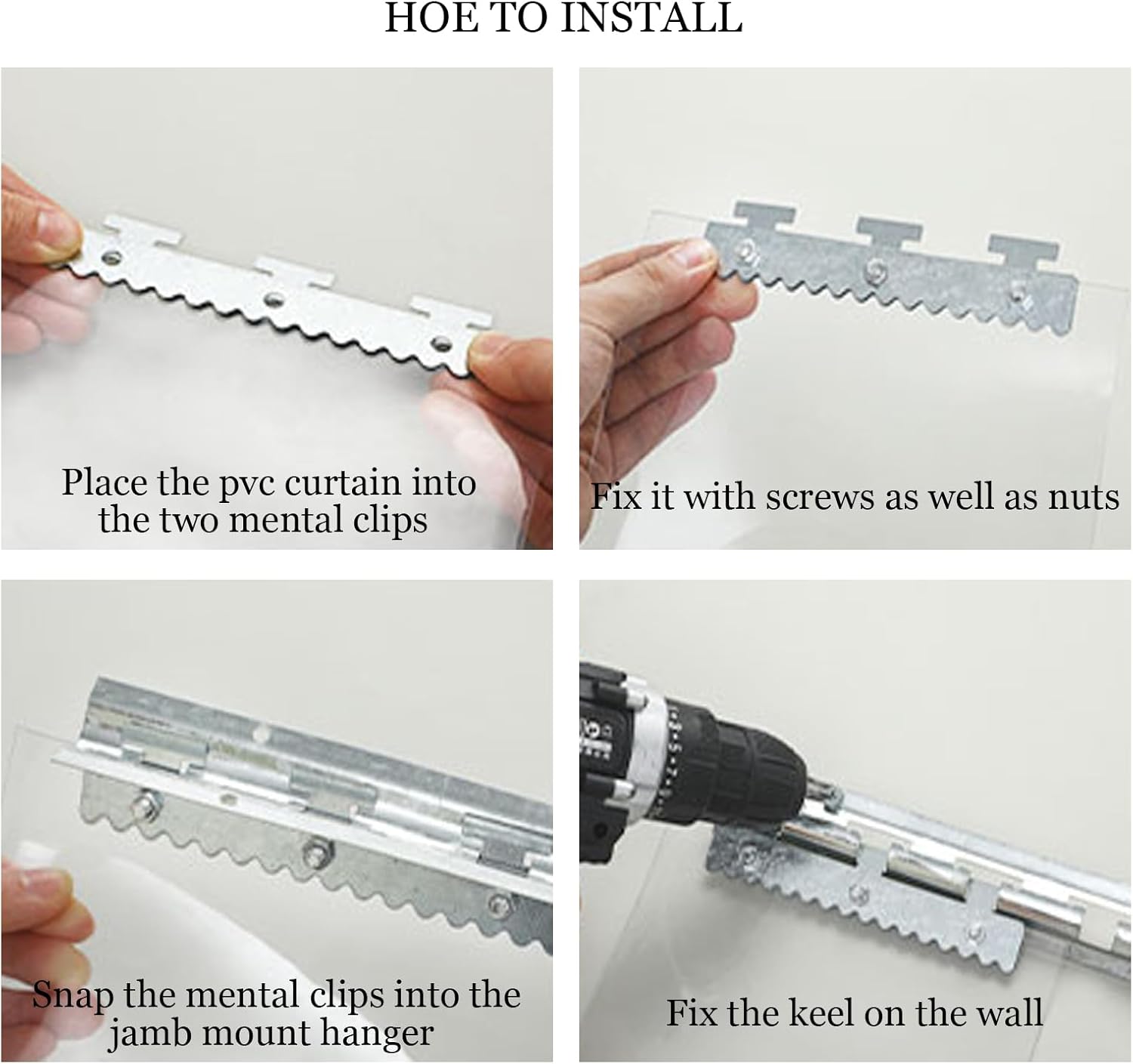 6PCS Strip Door Curtains 78" Height X 36" Width, Clear Vinyl Curtain Strips for Walk in Freezer, Cooler, Warehouse Commercial Doors, Room, Garage, Stable