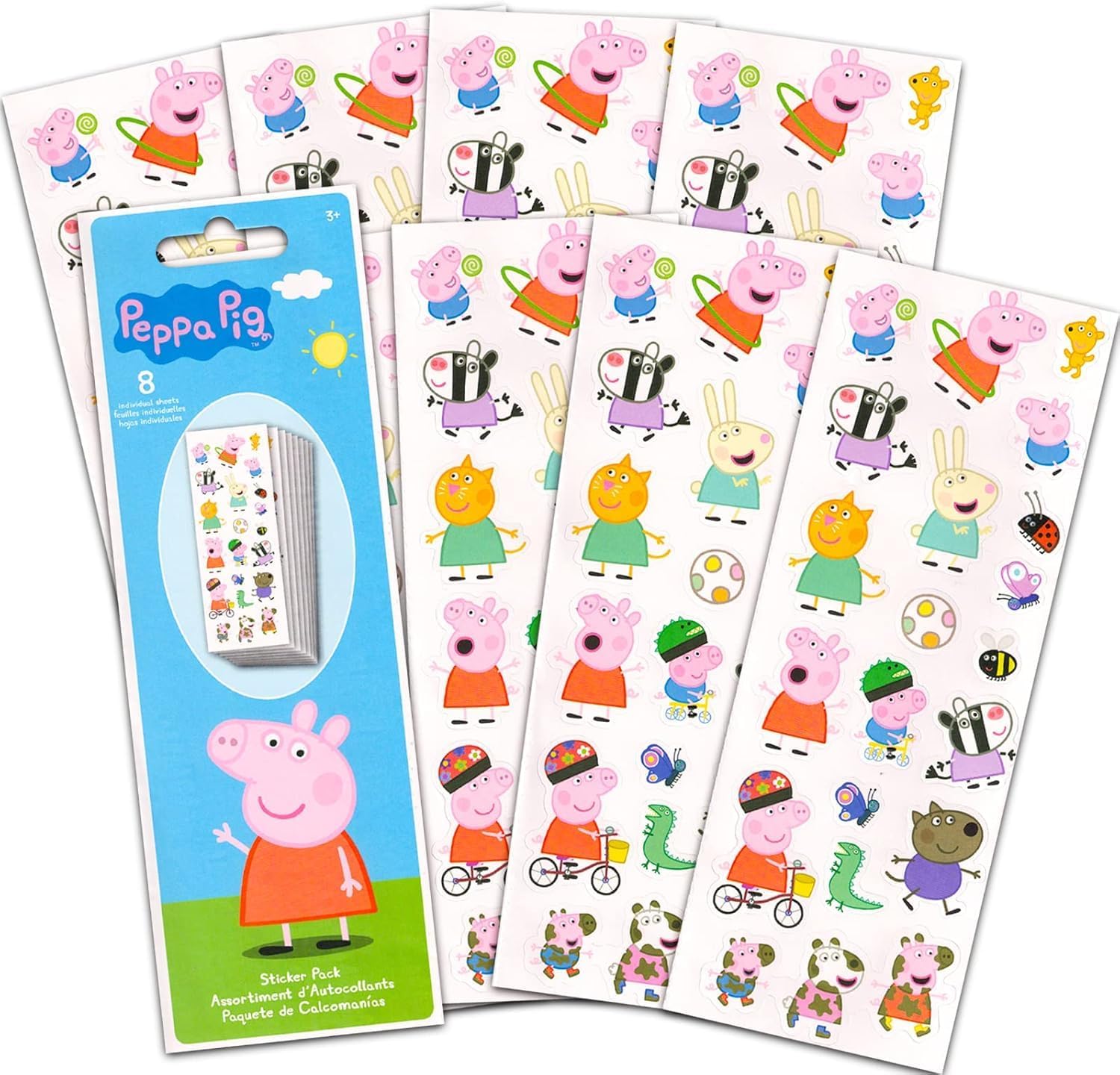 Peppa Pig Read Along Sound Book and Look and Find Bundle - Deluxe Book Set with 8 Look and Find Stories with Sound Buttons Plus Stickers, More | Peppa Pig Books for Kids