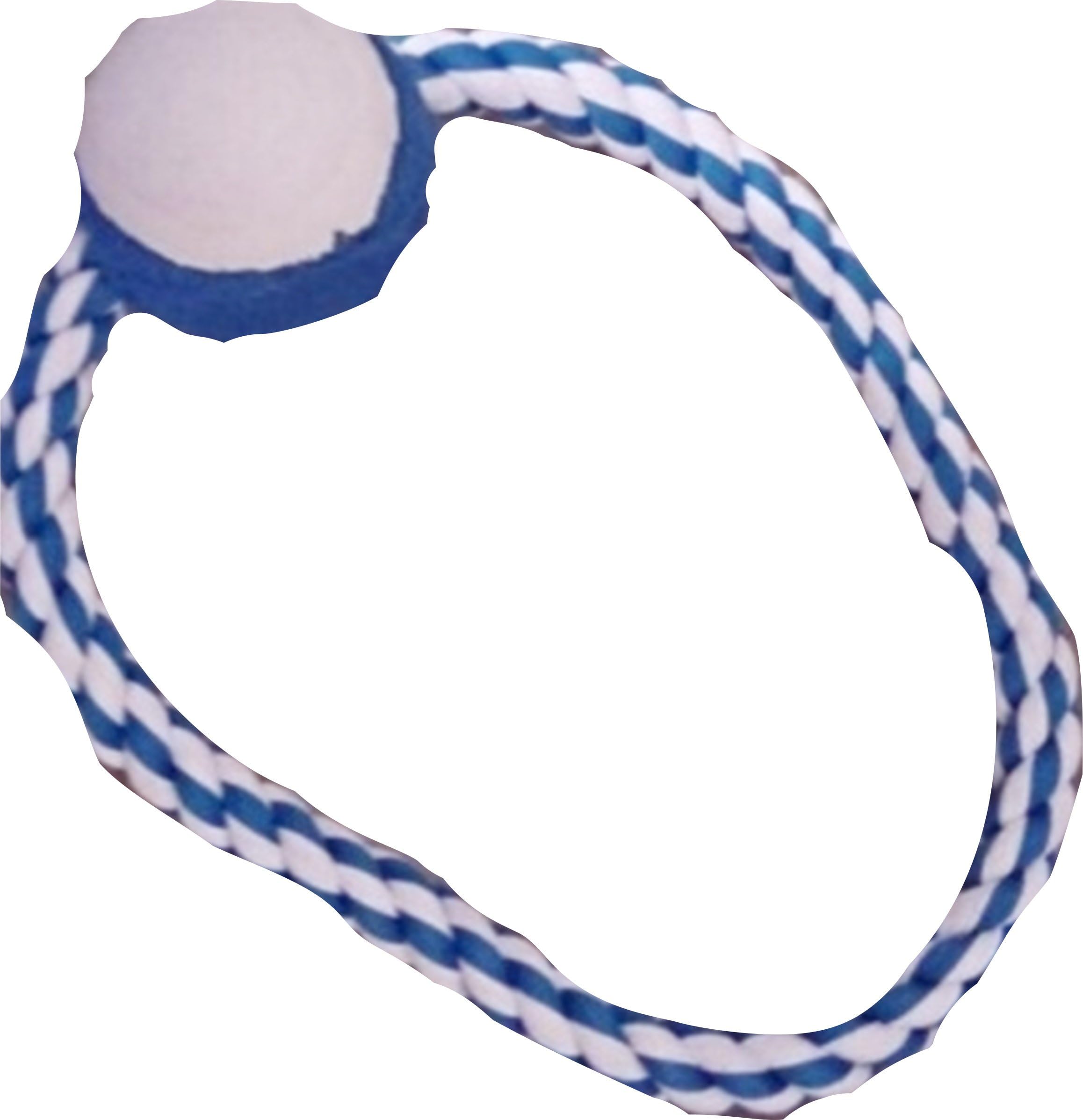 Jes Collection Cotton Ring with Tennis Ball Dog Toy