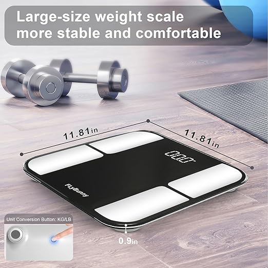Báscula Corporal Digital con Bluetooth, Pantalla LED, 400 lb miniatura 3
