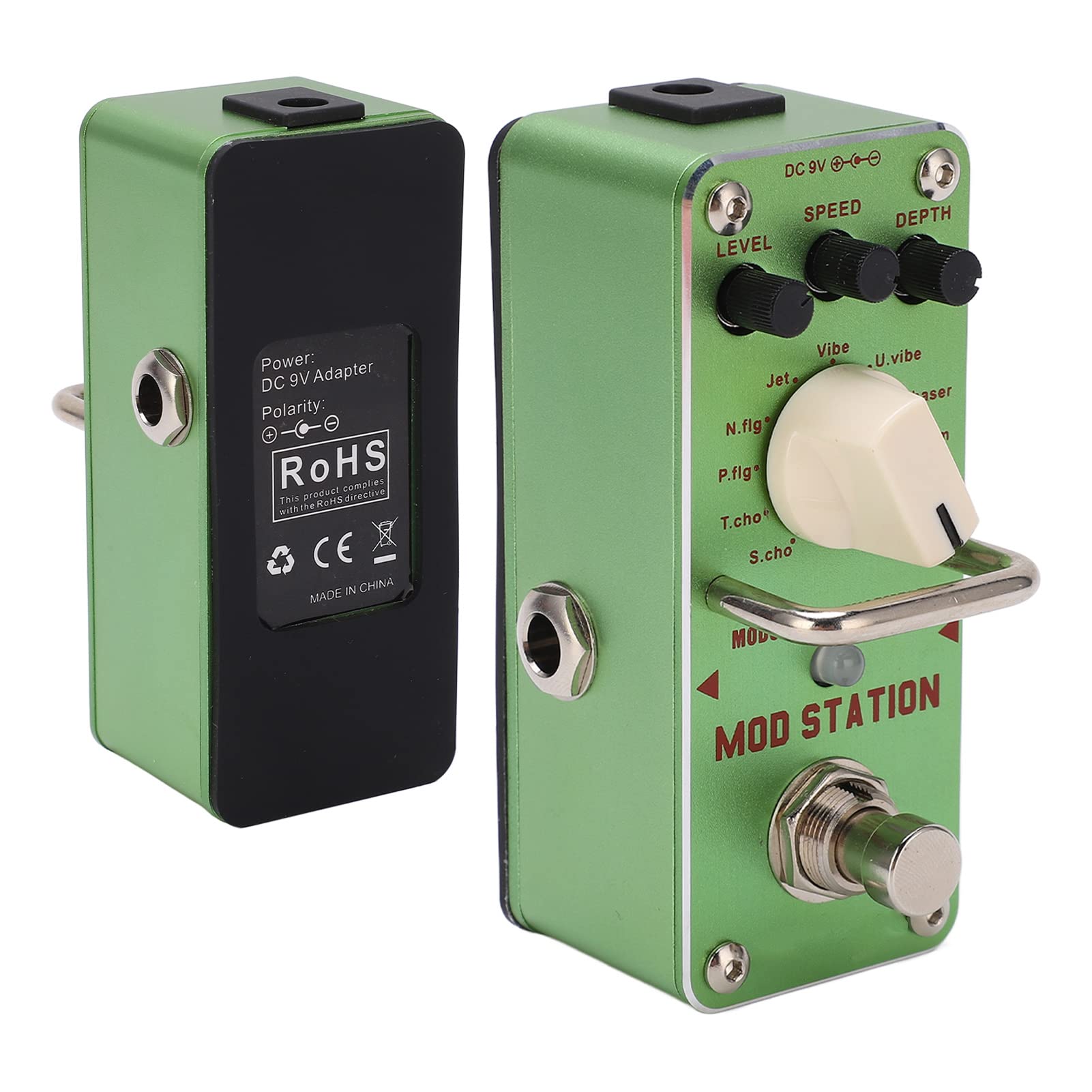 CHICIRIS Pedal de Efectos de Guitarra, Conjunto de Modulación de Metal para Guitarra Eléctrica, Diseño Liviano con Modos Phaser y Pitch Shifter para Músicos