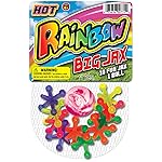 JA-RU Big Rainbow Jacks Game w/ Bouncy Ball (1 Set, 10 Jax Pieces) Vintage Board Games, Classic Kids Toys. Party Favor, Stocking Stuffers, Pinata Filler. Indoor & Outdoor Games. 731-1A