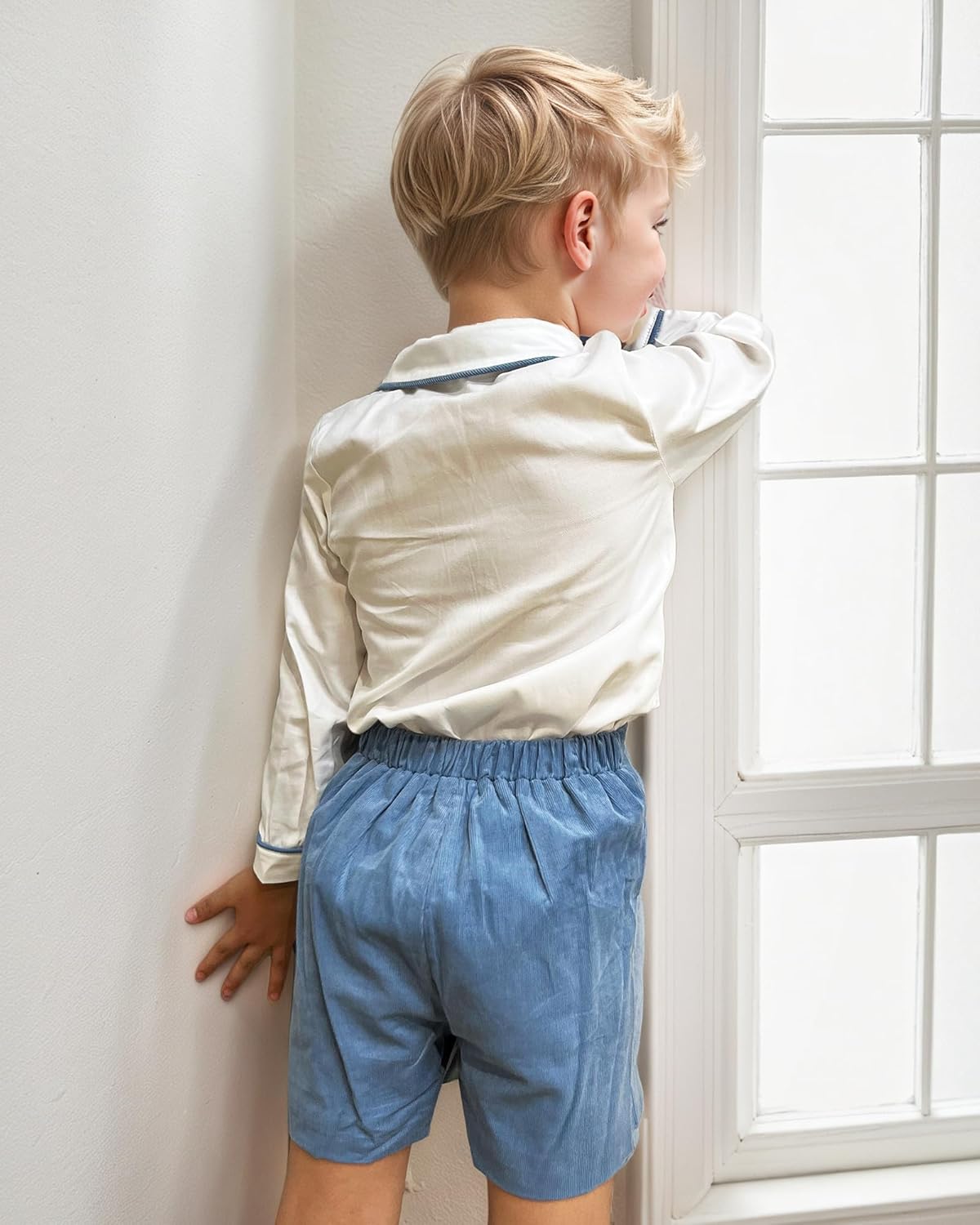 Toddler Boy Clothes Suit | Baby Boys Long Sleeve Formal Outfit with Bowtie + Pants | Wedding Birthday Party Suits - Image 4